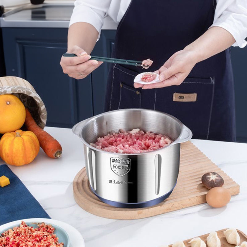 Electric Meat Grinders, 5L Food Processor, Stainless Steel Multifunctional Vegetable Slicer, Kitchen Chopper &amp; Mixer