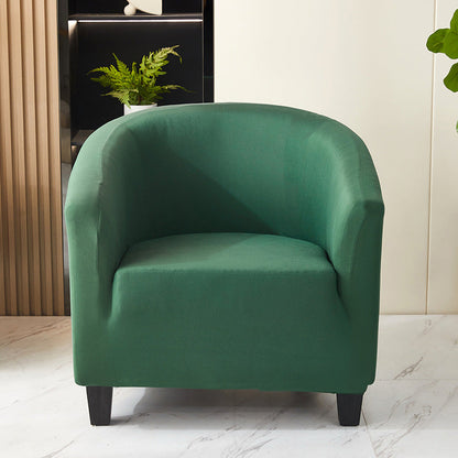 Elastic solid color semi-circular sofa cover, internet cafe, sand caf é, hotel leisure booth, all inclusive, single sofa chair cover