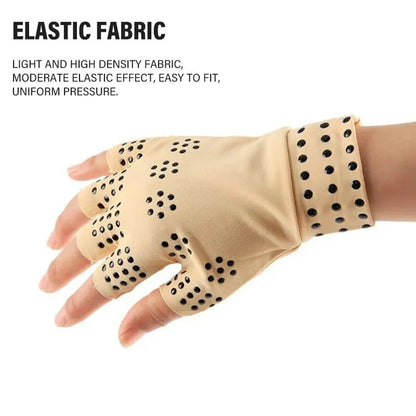 1 Pair Magnetic Therapy Gloves Wrist Support Arthritis Pain Relief Heal Joints Braces Supports Health Sport Care Hand Massager