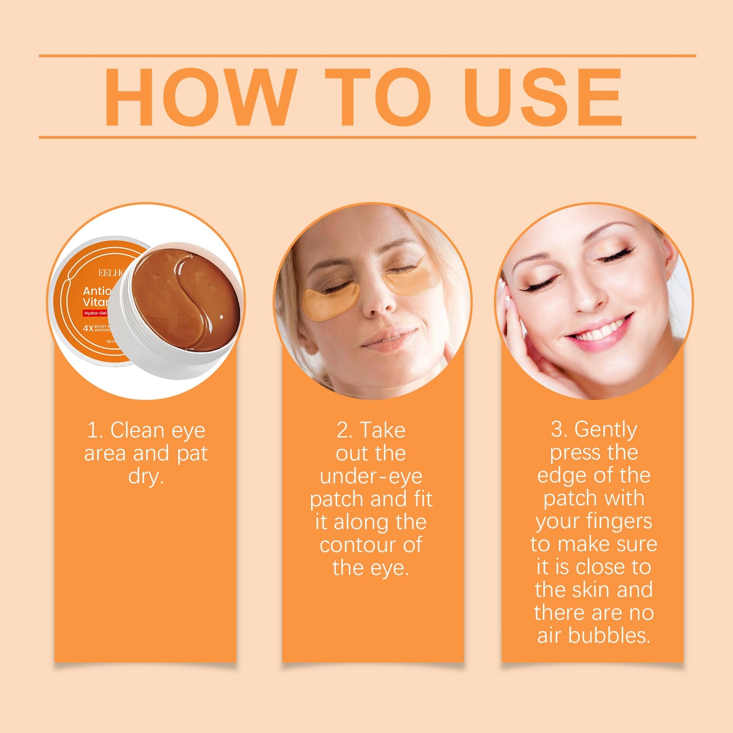 Vitamin C Under Eye Patch Bag Care Cool And Moisturize The Skin Around The Eyes Eye Mask Patch