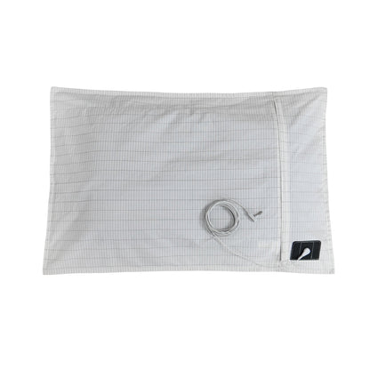 Earthing Ground Pillow Case For Health &amp; EMF Protection Improves Sleep Conductive Silver Fiber Cotton Pillowcase