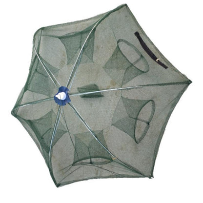 6 Hole Fishing Net Folded Portable Hexagon Network Casting Nets