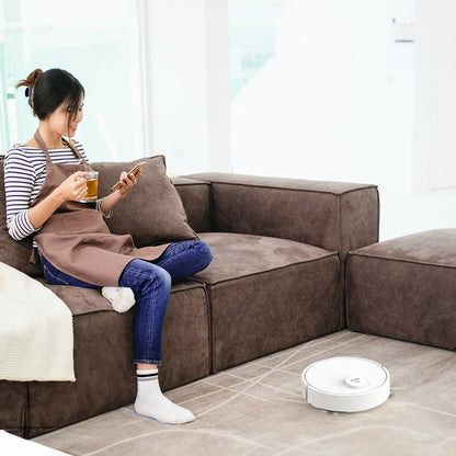 **3-in-1 Sweeping Robot: USB Charging, 1000Pa Suction, Auto-Clean for Pet Hair, Carpets &amp; Floors**