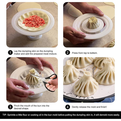 Plastic Baozi &amp; Dumpling Maker -  Easy Home Kitchen Tool for Deliciousness