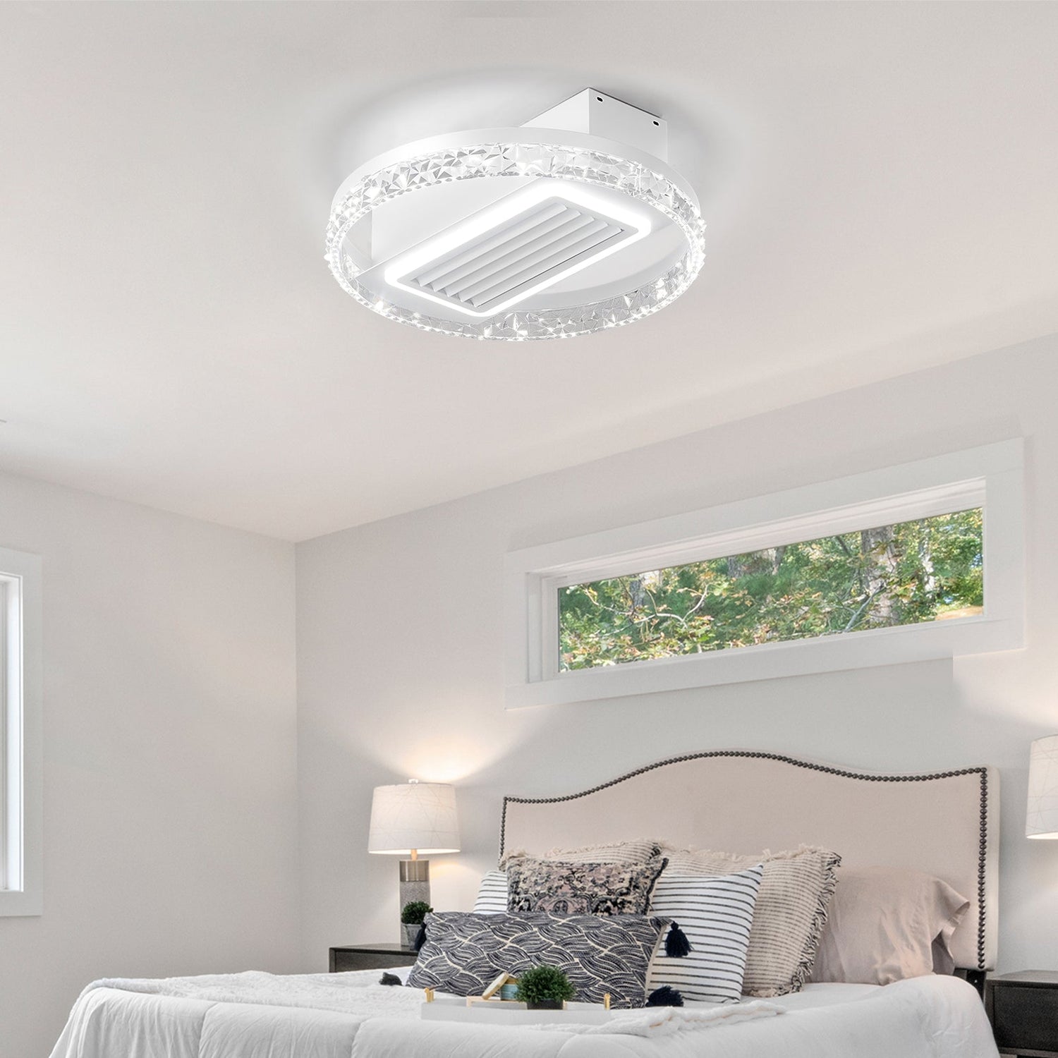 Bladeless LED Fan Lamp