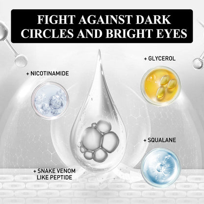 Snake Venom Peptide Moisturizing Eye Cream, Reduce Fine Line Eye Bags Hydrating, Anti-Aging And Anti-Wrinkle Eye Cream