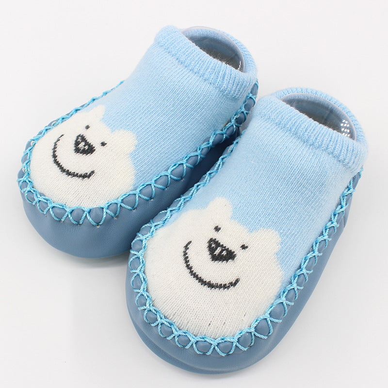 Spring And Autumn New Baby Shoes And Socks Soft Bottom Cartoon Children&