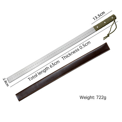 20 - Inch Dual - Scale Stainless Steel Ruler, thickened quenched steel, with random lanyard, great for drawing &amp; measuring.