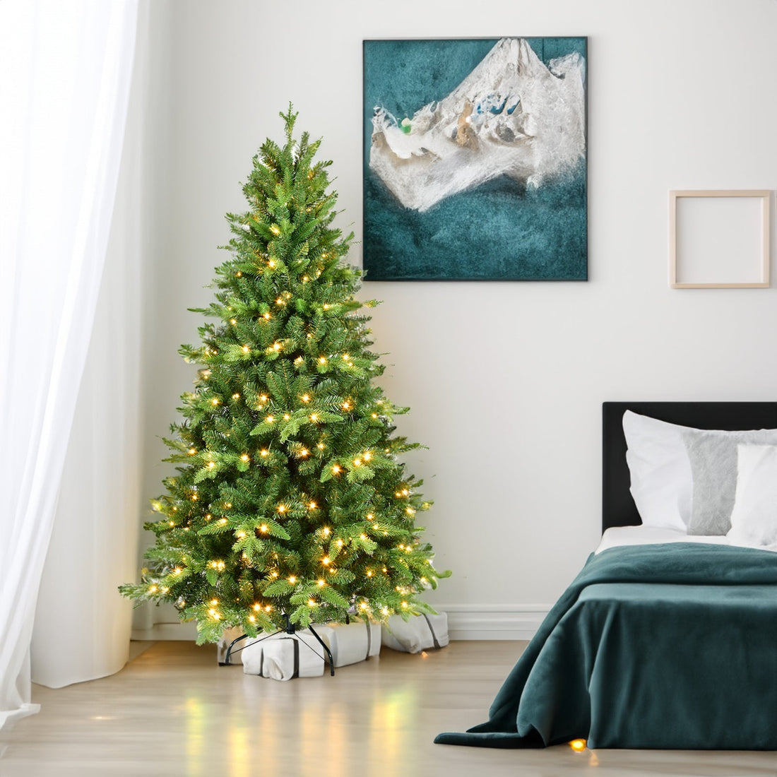 6FT PE&amp;PVC Prelit Christmas Tree