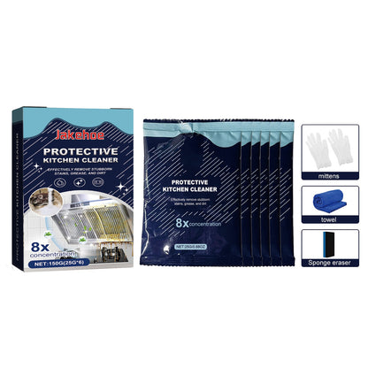 Kitchen Cleaning Detergent Powder, Stove Hood Kitchen Utensils Heavy Oil Cleaning Decontamination Detergent