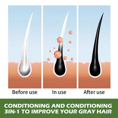 Plant Bubble Hair Natural Black Hair Dark Hair Hair Care Easy Color Lasting Mild Not Irritating