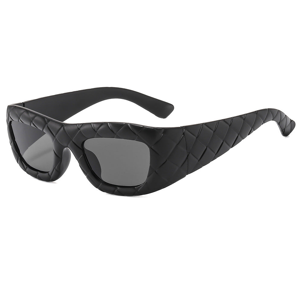 Weaving design frame, personalized fashion sunglasses, men&
