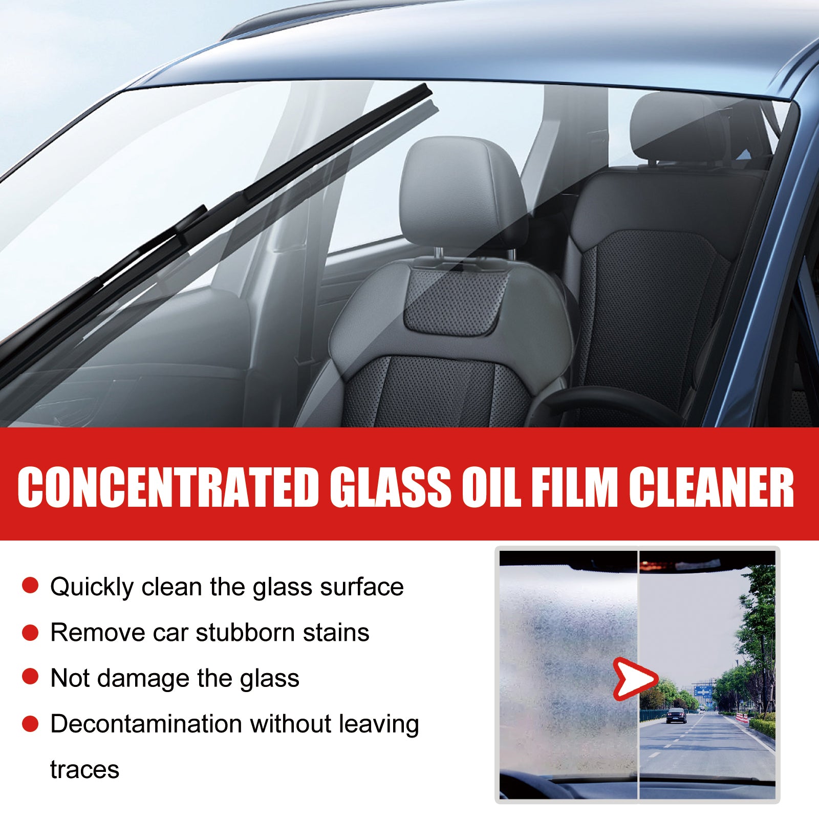 Concentrated Glass Oil Film Cleaner