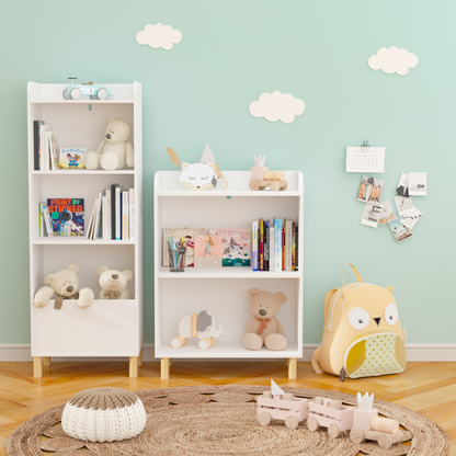 Kids 4-Tier Bookcase Children&