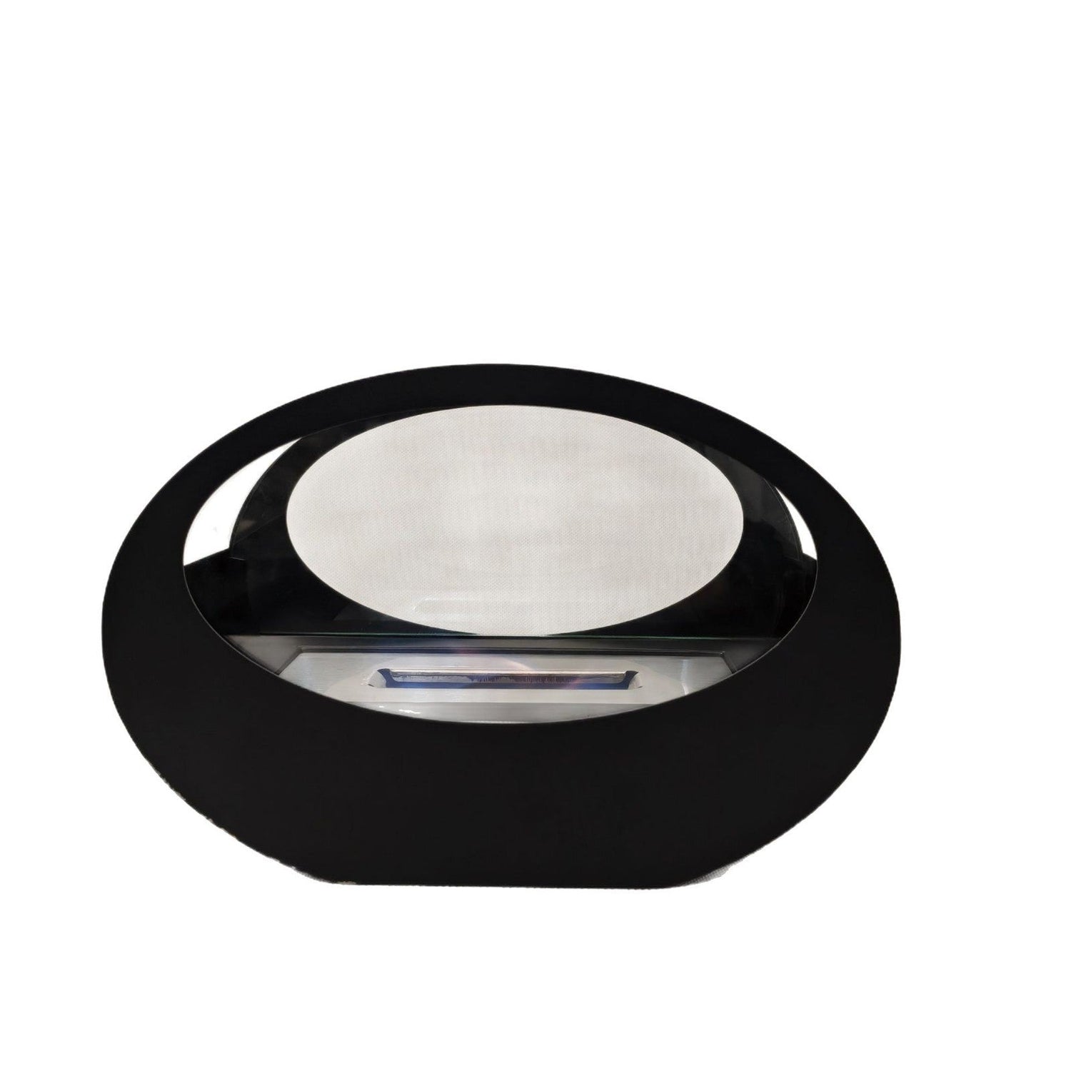 Alcohol fireplace real fire cruise ship oval glass tabletop fireplace metal storm heating wall