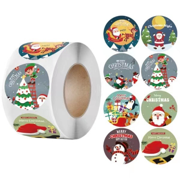 Christmas gift stickers decorative sealing sticker Merry Christmas Reward Self-adhesive labels Children&