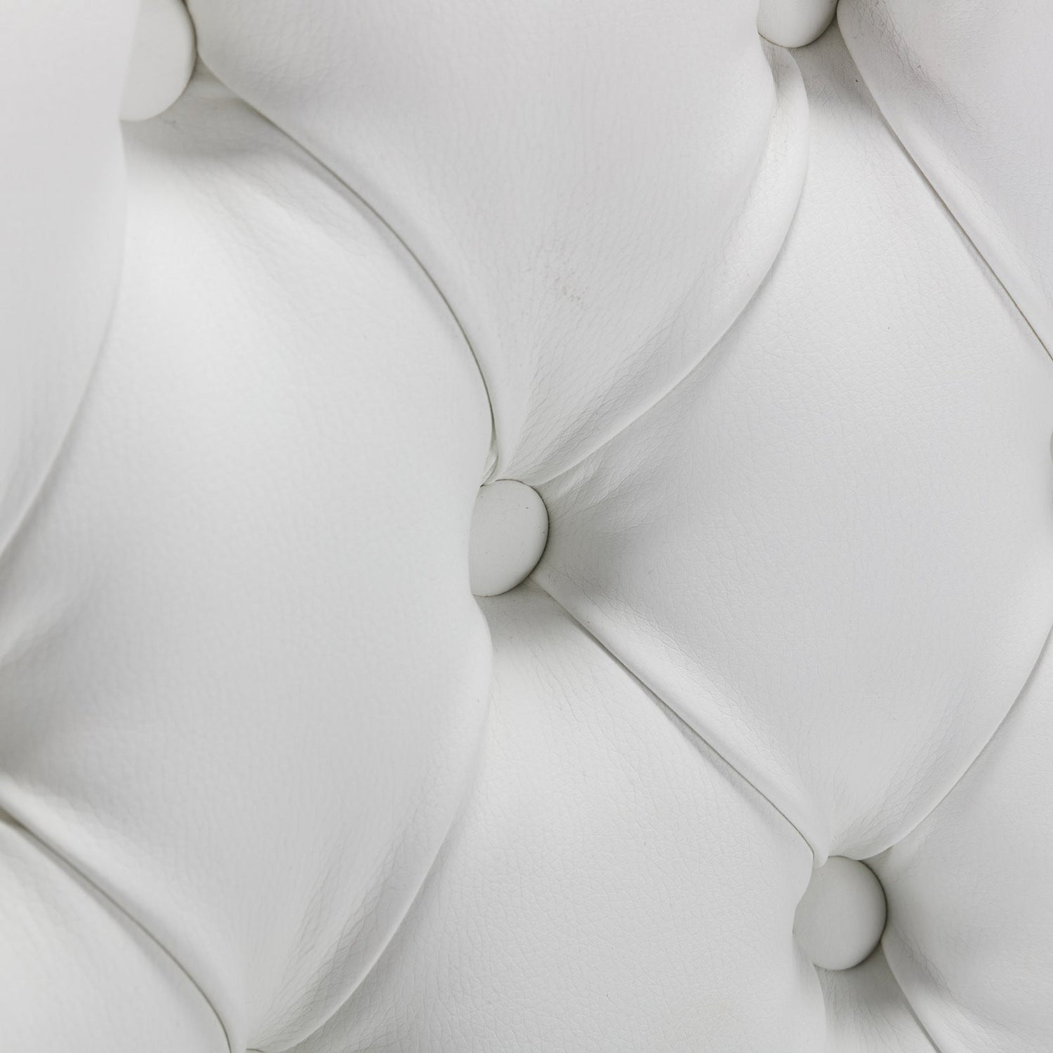 A&amp;A Furniture Nikki Collection Modern High-end Tufted Solid Wood Contemporary PU 2-Pcs Set White+Light Blue