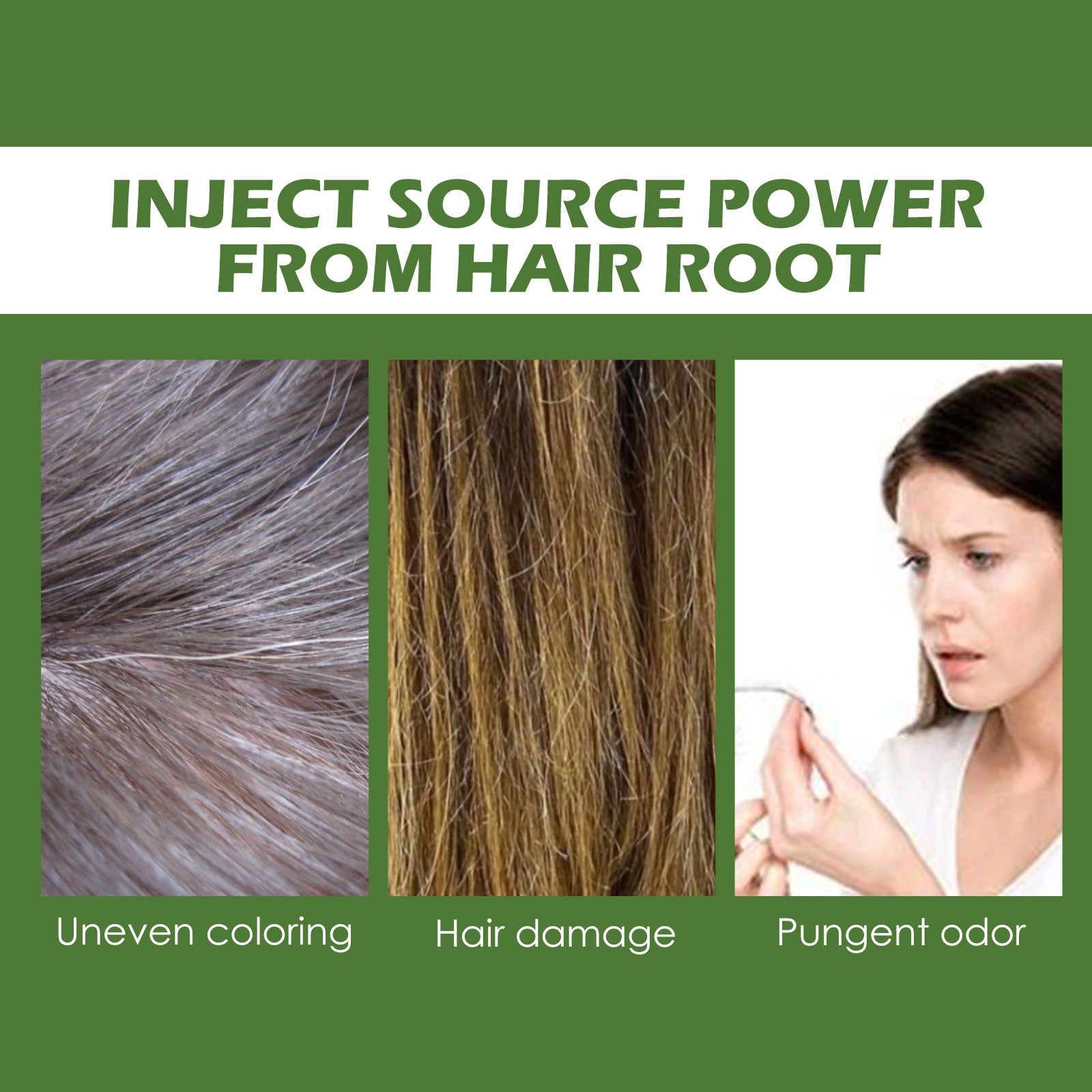 Plant Bubble Hair Natural Black Hair Dark Hair Hair Care Easy Color Lasting Mild Not Irritating