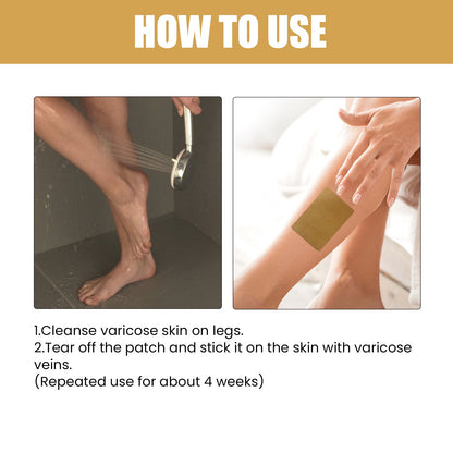 Instant Relief Varicose Vein Herbal Patch, Vein Massage To Relieve Leg Soreness And Swelling Earthworm Leg Care Patch