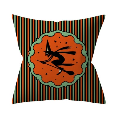 Trick or treat/pumpkin Cushion Cover 45*45cm Happy Halloween Throw Pillow Cover Happy Fall Y&