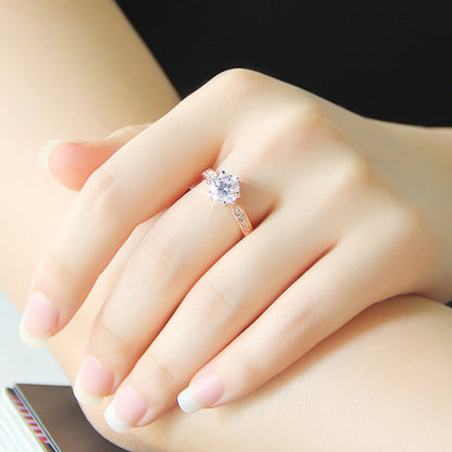 Elegant and luxurious wedding ring, women&