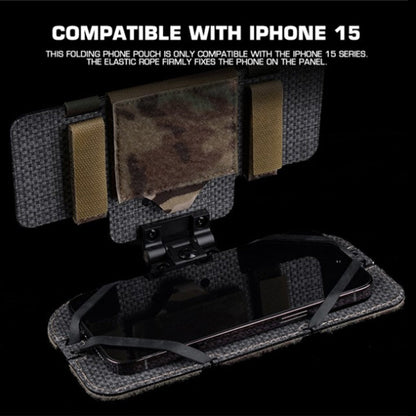 Tactical Phone Pouch, Molle, for Airsoft, Camping, Hunting. Foldable, for Phone &amp; Map.