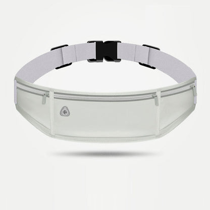 Running waist bag, sports bag, mobile phone storage, three pockets, lightweight, close fitting, non shaking, outdoor fitness, me