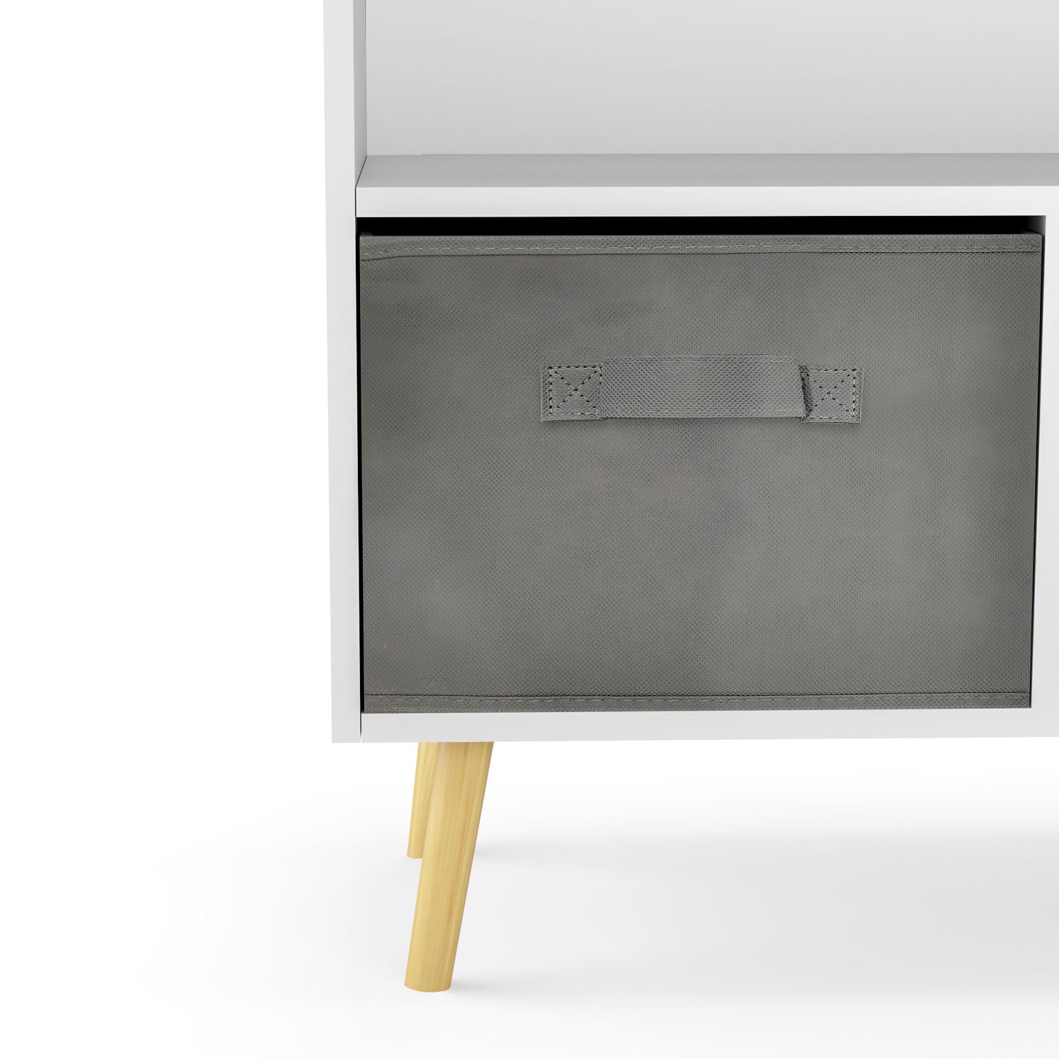 Kids bookcase with Collapsible Fabric Drawers Children&