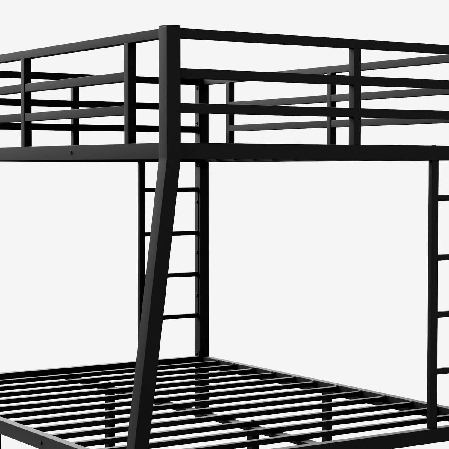 Metal Full XL over Queen Bunk Bed for Teens and Adults,Space-Saving/Noise Reduced/No Box Spring Needed