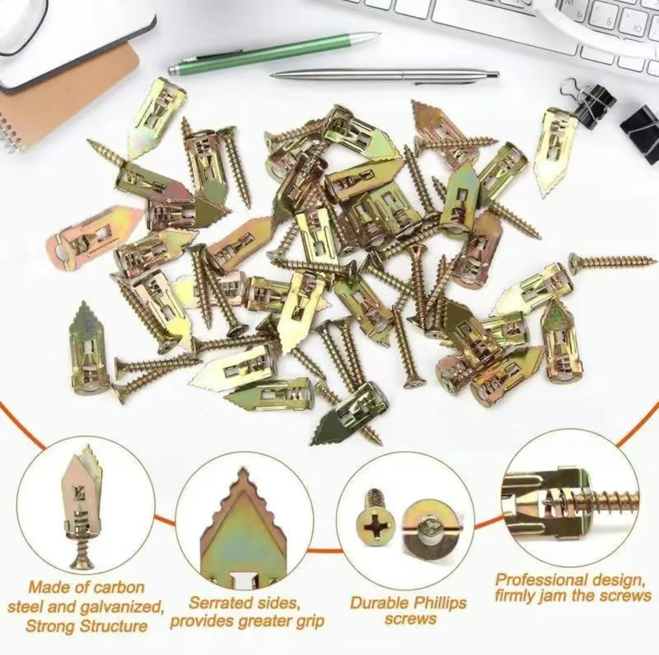 DrywallGrip Anchors &amp; Screws