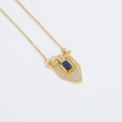 Roman retro flag design pendant necklace for women&