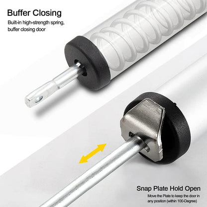 Gas Spring Automatic Door Closer 90 Degrees Within The Positioning Stop Mute Soft Closing Device Adjustable Buffer Force
