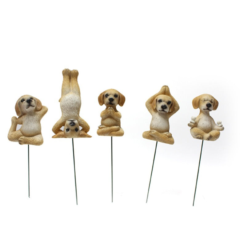 Mini Puppy Plugin Garden Bonsai Ornament Decoration Micro Landscape Resin