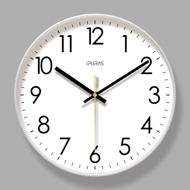 2025 New 10/12/14 - inch Electronic Calendar Wall Clock. Monitors temp &amp; humidity. Dual - display. Mute. Quartz movement.