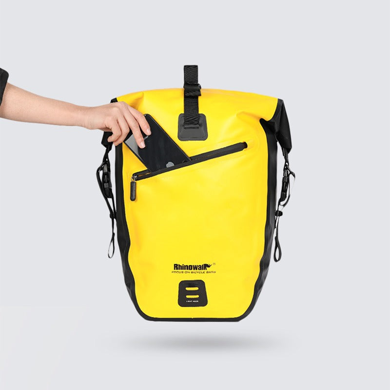 RhinowalkWaterproof Bike Bag 27L Travel Cycling Bag Basket Bicycle Rear Rack Tail Seat Trunk Bags bicycle bags &amp; panniers