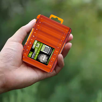 14-Compartment Fishing Tackle Box for Accessories, Lures &amp; Hooks, Double-Sided Organizer.
