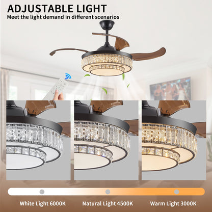 LED Retractable Ceiling Fan
