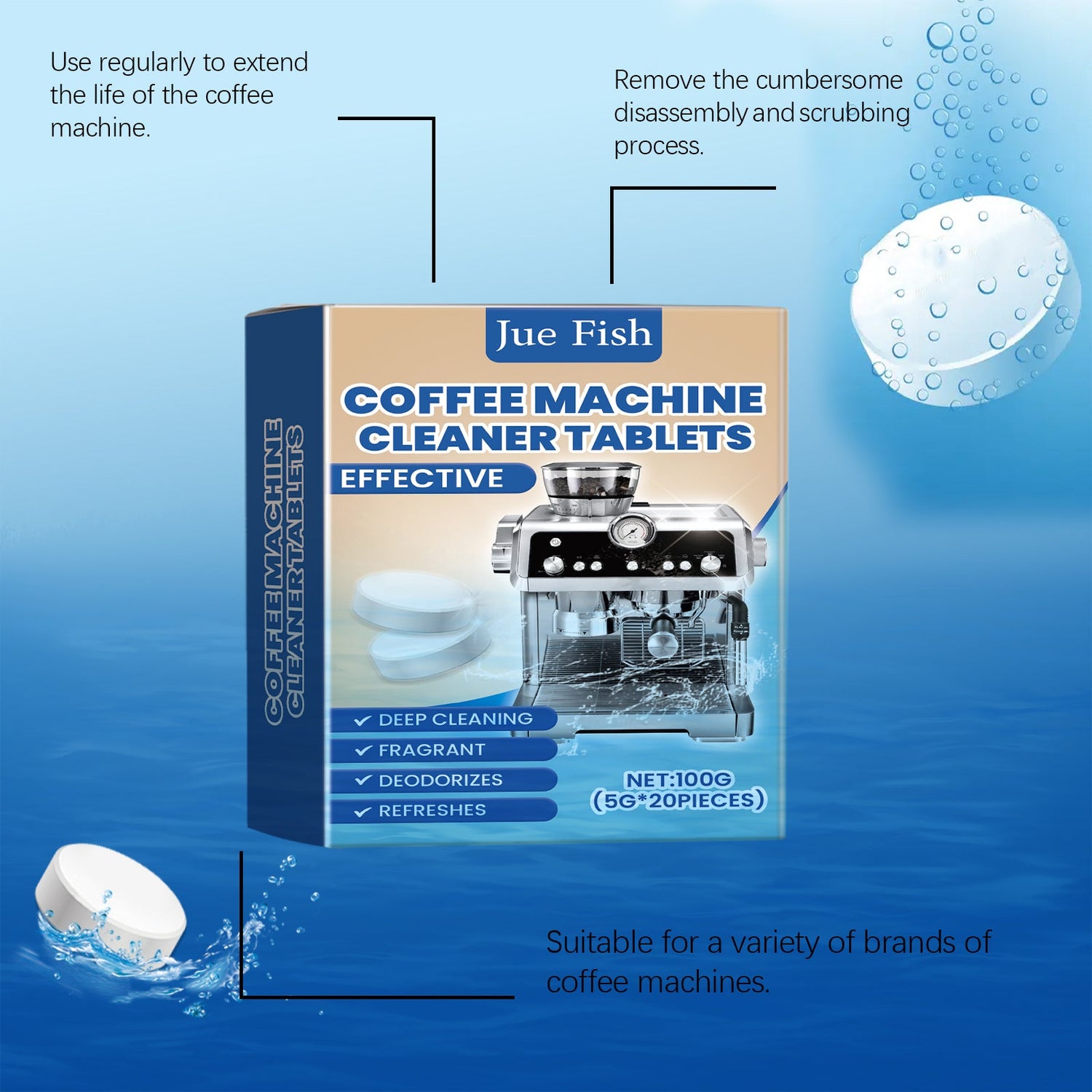 Coffee Machine Cleaner Tablets
