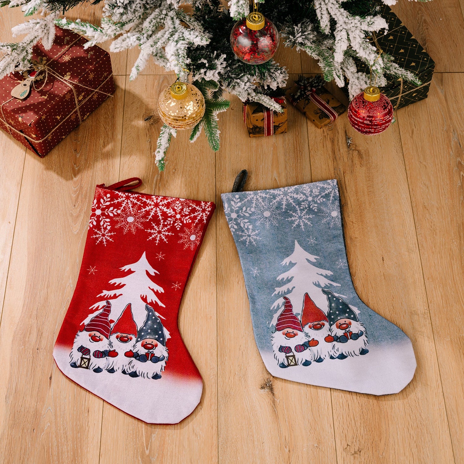 Christmas Decorations Rudolf Printed Christmas Socks Children&