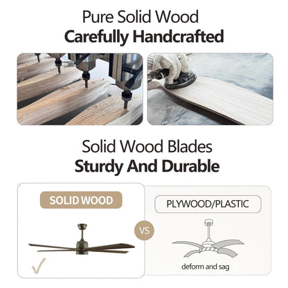 60-Inch Wood Ceiling Fan Remote