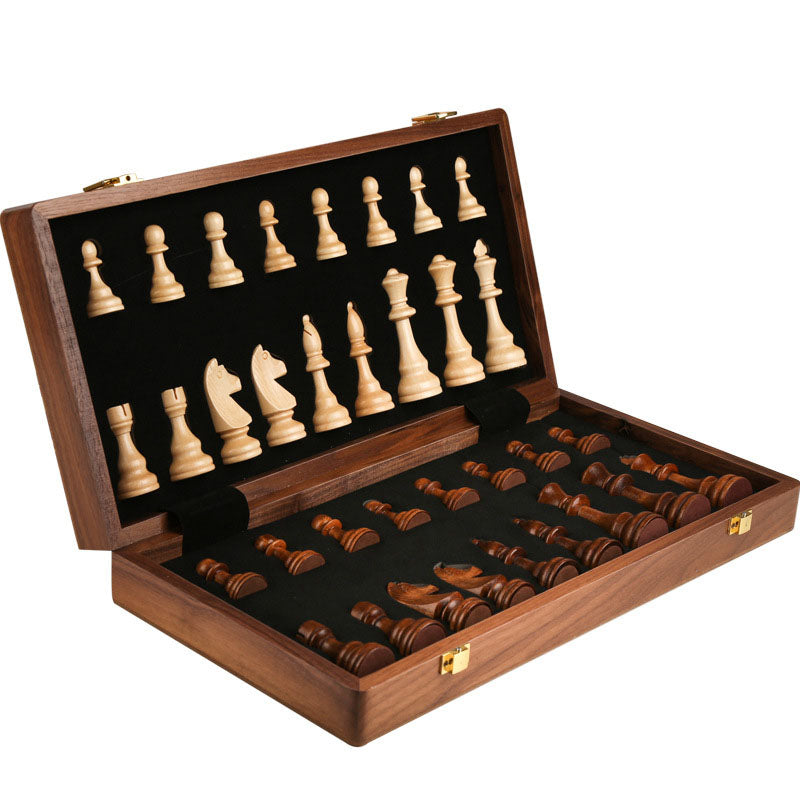 International Chess High end Solid Wood Set Large Children&