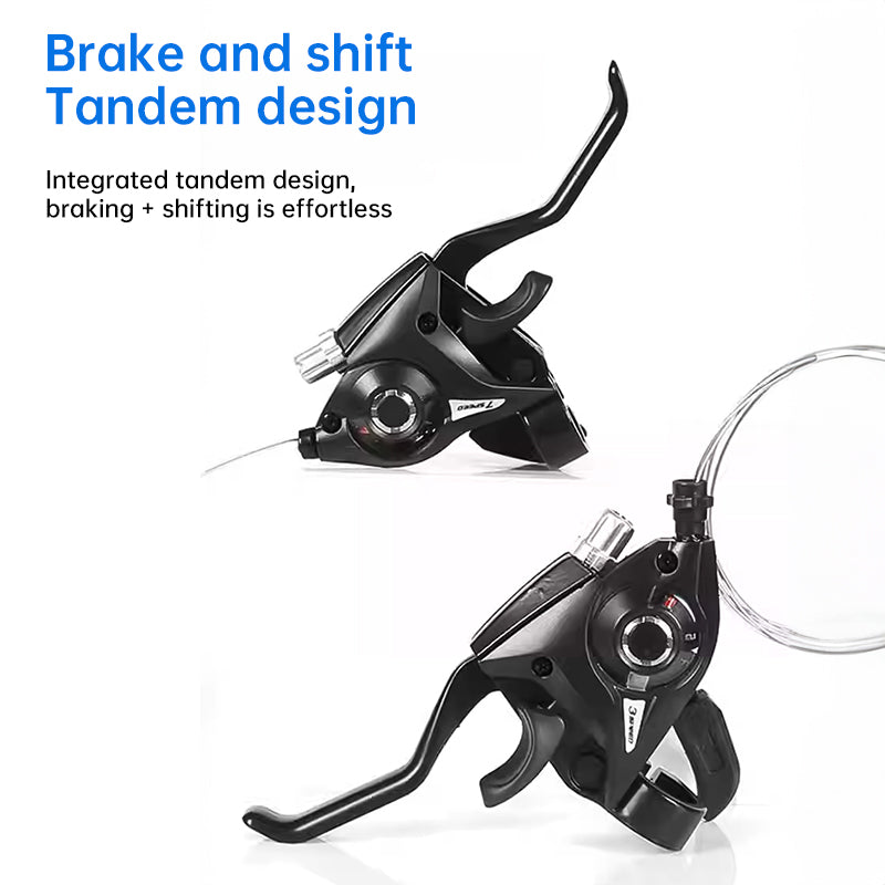Experience the super smooth 21-speed MTB shifter &amp; brake, enhancing your trekking.