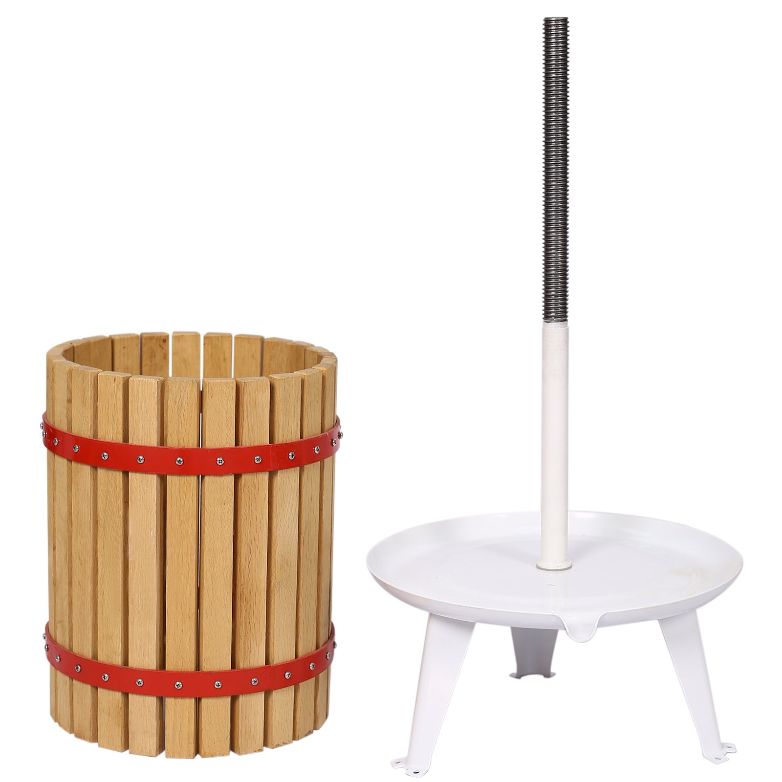 Fruit Wine Press and Crusher and Filter Bag,100% Nature Apple&amp;Grape&amp;Berries Crusher Manual Juice Maker for Kitchen
