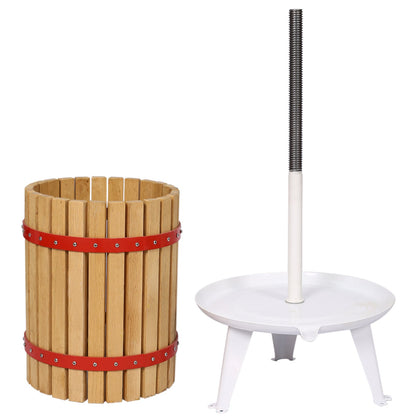 Fruit Wine Press and Crusher and Filter Bag,100% Nature Apple&amp;Grape&amp;Berries Crusher Manual Juice Maker for Kitchen