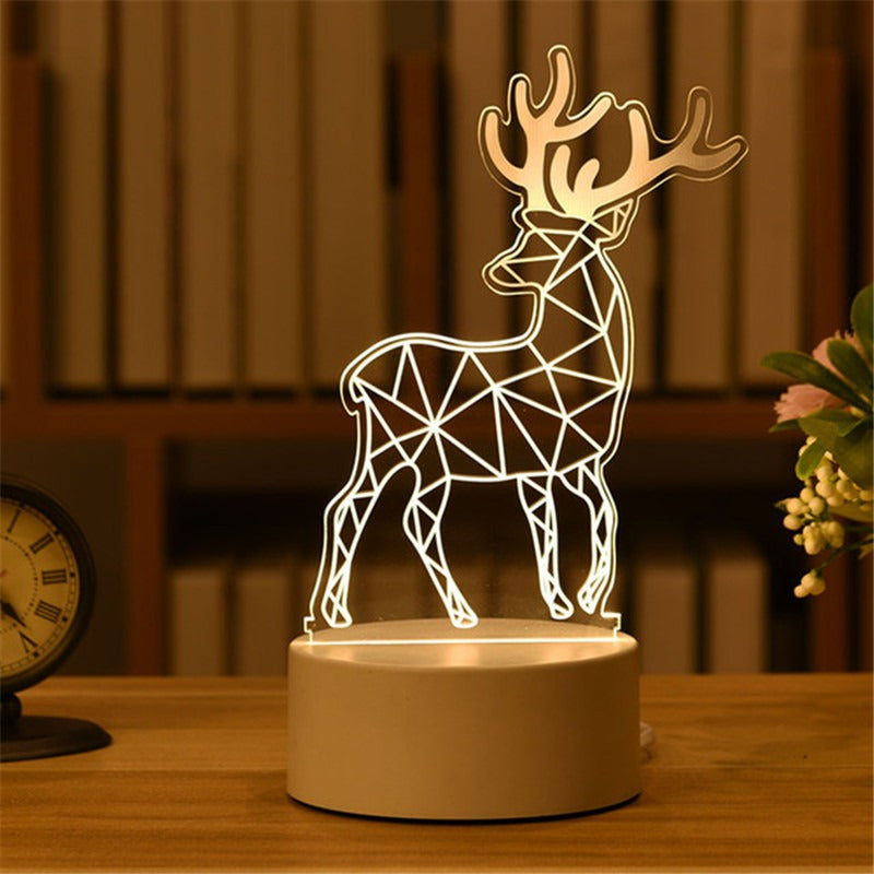 3D Night Light LED Table Light Creative Gift Bedhead Light Small Gift Valentine&