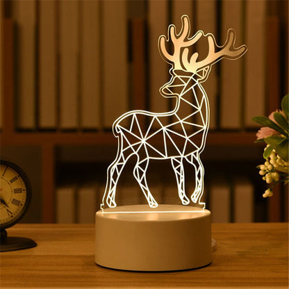 3D Night Light LED Table Light Creative Gift Bedhead Light Small Gift Valentine&