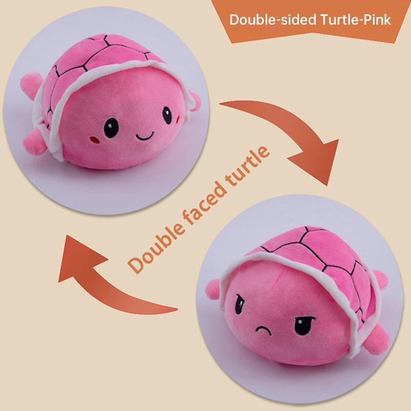 Flip Little Turtle Plush Toy Doll Double-sided Octopus Doll Flip Side Doll Toy