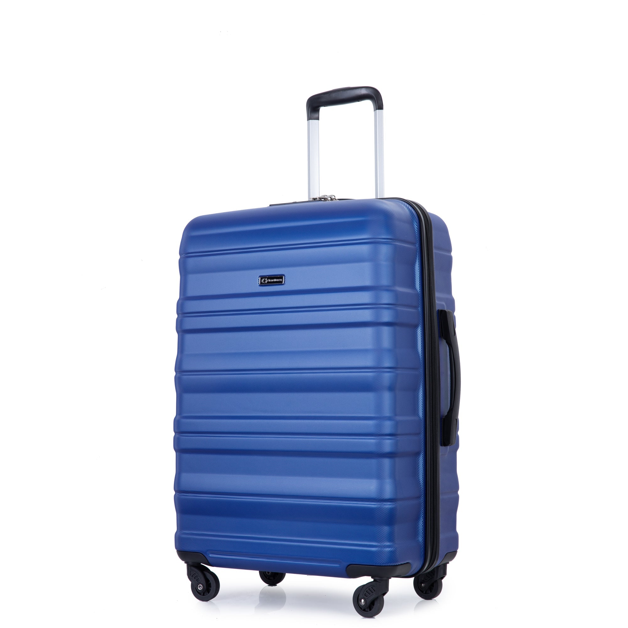 3 Piece Luggage Sets PC Lightweight &amp; Durable Expandable Suitcase with Two Hooks, Spinner Wheels, TSA Lock, (21/25/29) Dark Blue