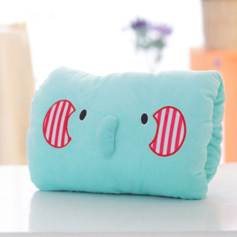 Animated nap pillow, warm hand cover, cylindrical cushion, creative hand warmer, girls&