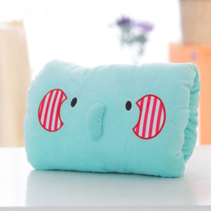 Animated nap pillow, warm hand cover, cylindrical cushion, creative hand warmer, girls&